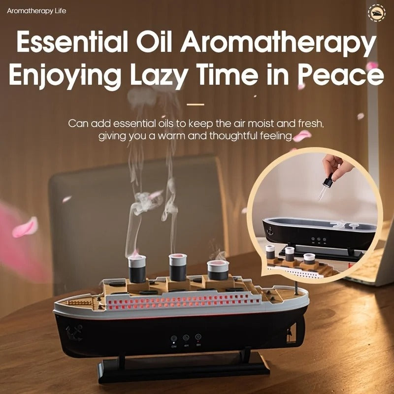 Titanic Ship Model Aroma Diffuser & Humidifier – Elegance, Relaxation & Style