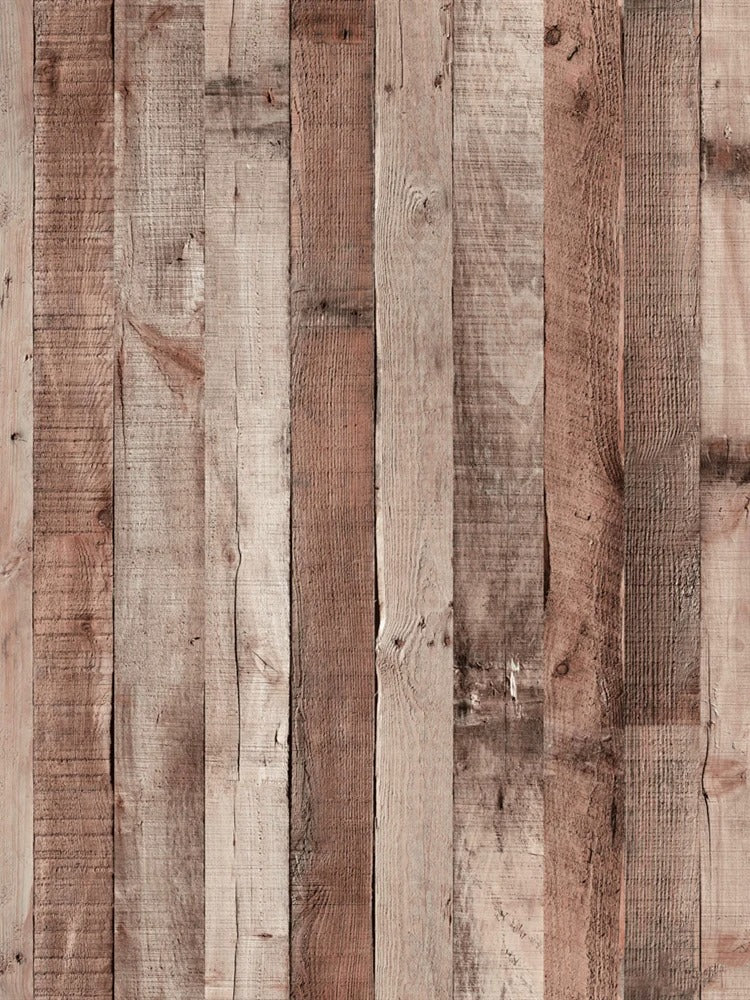 Retro wooden adhesive wallpaper 6mx45cm